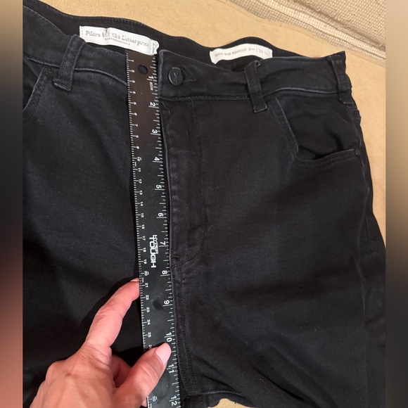 Pilcro & the Letterpress Jeans Sz 33L High Rise Bootcut Black - Picture 6 of 7